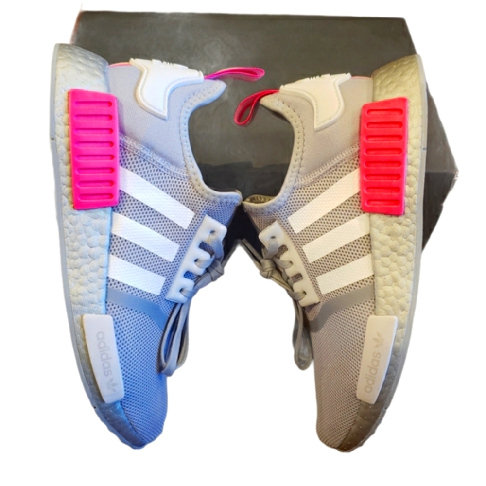 Adidas NMD R1 Women's Athletic Sneakers Gray/Pink